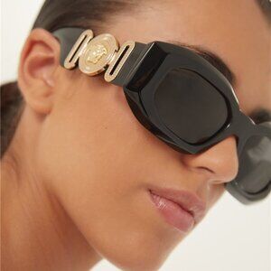 NEW VE4425U GB1/87 MEDUSA VERSACE SUNGLASSES MOD 4425U BLACK EYEWEAR VE 4425U